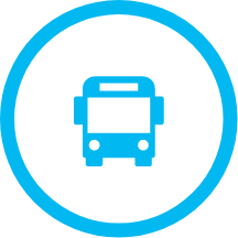 blue bus icon